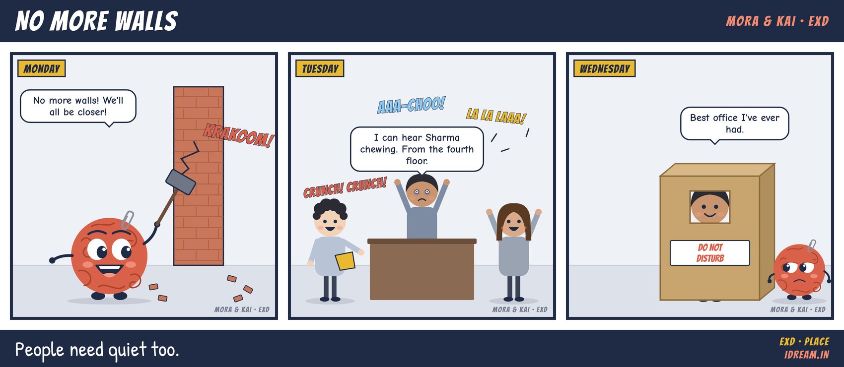 Mora & Kai cartoon strip: No More Walls